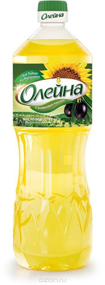 Масло подсолнечное "ОЛЕЙНА" с добавлением оливкового 1 л